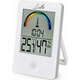 Life iTemp White Θερμόμετρο / Υγρασιόμετρο / Ρολόι Επιτραπέζιο WES-101