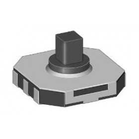 Microswitch TACT Πλοήγησης Menu 6 Pin & Push ON, SPST-NO 7.5x7.4x5mm SMT Xiejia MT008A