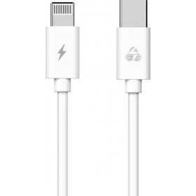 Powertech Καλώδιο Ταχείας Φόρτισης & Data USB-C σε Lightning 20W 1m Λευκό PTR-0092
