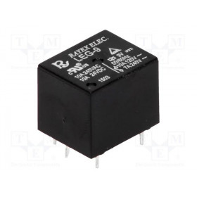 Ρελέ Ηλεκτρομαγνητικό 9VDC 10A 1 Επαφής N.O+N.C 5 Pin για PCB Recoy LEG-9