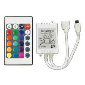 Controller για Ταινίες LED RGB 12VDC 72W με Τηλεχειριστήριο IR 5.3.26