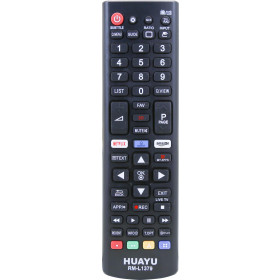 Huayu RM-L1379 Τηλεχειριστήριο Αντικατάστασης για TV LG  Μαύρο