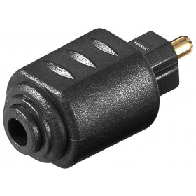 Adaptor Toslink Αρσενικό σε 3.5mm Mini Toslink Θηλυκό Μαύρο Goobay 11924