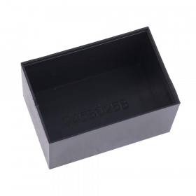 Κουτί Κατασκευών Πλαστικό Μαύρο 45x30x25mm με Βάση Στήριξης Gainta G453025B+G453015L