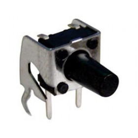 Microswitch TACT Γωνία 2 Pin Push ON SPST-NO,1.77N, 6x6x9.5mm THT THDP08-095BB