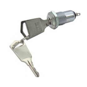 Διακόπτης με Κλειδί OFF-ON 90°, 2 Θέσεων 2 Pin SPDT, 0.5A/250VAC, Φ12mm Ultimax S1091B-2