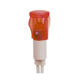 Ενδεικτική Λυχνία Neon Κόκκινη Φ10mm 230VAC IP40 με Καλώδιο Σιλικόνης 40cm Xindali AD22E-009/R