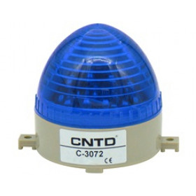 Φάρος LED 12VDC Μπλε με Επιλογή Strobe, Flashing ή Σταθερά Αναμμένου Εφέ Φ75x85mm CNTD C-3072