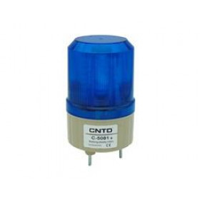 Φάρος LED 24VDC & 230VAC Μπλε με Επιλογή Περιστρεφόμενου, Flashing ή Σταθερά Αναμμένου Εφέ Φ80x125mm CNTD C-5081