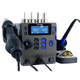 ATTEN ST-8802 Σταθμός Κόλλησης SMD Ψηφιακός ESD Safe με Κολλητήρι 65W 80÷480°C και Θερμό Αέρα 800W 100÷500°C 120L/min