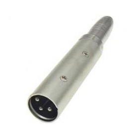 Adaptor XLR 3 Pin Αρσενικό σε 6.3mm Mono Θηλυκό Μεταλλικό JT-2152