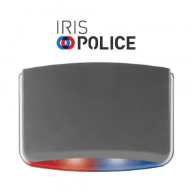 Sigma IRIS POLICE/G Σειρήνα Συναγερμού GRADE 3 Εξωτερικού Χώρου 122dB με Flash Εναλασσόμενου Μπλε & Κόκκινου Χρώματος με Επιπλέον Ήχο Περιπολικού Γκρι