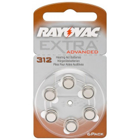 Rayovac Extra 312 Μπαταρίες Ακουστικών Βαρηκοΐας 6τμχ