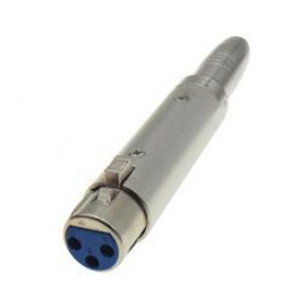 Adaptor XLR 3 Pin Θηλυκό σε 6.3mm Mono Θηλυκό Μεταλλικό JT-2151