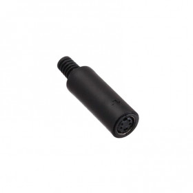 Βύσμα Mini DIN 4 Pin Θηλυκό Καλωδίου Πλαστικό Μαύρο CN-57