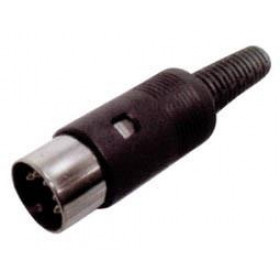 Βύσμα DIN 5 Pin Αρσενικό Καλωδίου Πλαστικό Μαύρο Ultimax DI6700