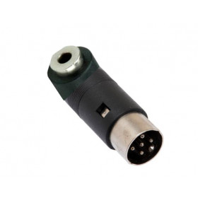 Adaptor DIN 5 PIN Αρσενικό σε 3.5mm Stereo Θηλυκό Πλαστικό Μαύρο
