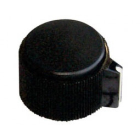 Κομβίο για Ποτενσιόμετρο Μαύρο Πλαστικό με Βίδα  Φ6.4mm/25.4mm