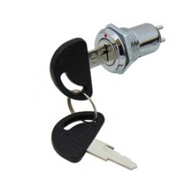 Διακόπτης με Κλειδί OFF-ON 60°, 2 Θέσεων 2 Pin SPST, 0.5A/250VAC, Φ16mm Ultimax S332