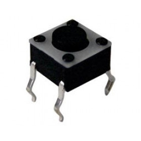 Microswitch TACT 4 Pin Push ON SPST-NO, 1.77N, 6x6x5mm THT Jianfu TVDP01-050BB