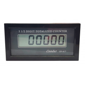 Μετρητής Χρόνου/Ώρας με Χρήση Παλμών, Διακόπτη ή Συλλέκτη Transistor 96x48mm Condar UP-418