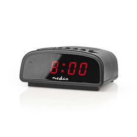 Nedis Ψηφιακό Ρολόι Επιτραπέζιο Ρεύματος με Ξυπνητήρι CLDK008BK