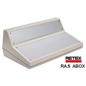 Κουτί Κατασκευών Πλαστικό Κονσόλα με 2 Επικλινείς Προσόψεις Αλουμινίου 375x145x400mm Retex RA5