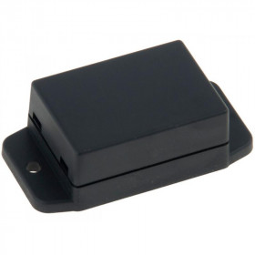 Κουτί Κατασκευών Πλαστικό ABS Μαύρο 50x35.4x22mm με Βάση Στήριξης Gainta NUB503522BK