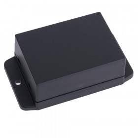 Κουτί Κατασκευών Πλαστικό ABS Μαύρο 70X50.4X30mm με Βάση Στήριξης Gainta NUB705029BK