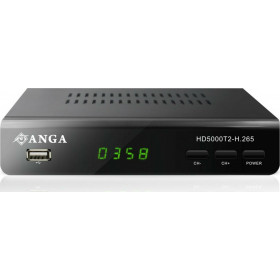 Anga HD5000 Αποκωδικοποιητής DVB-T2 H.265 HEVC Dolby Digital με Τηλεχειριστήριο Αντιγραφής 2:1