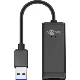 Goobay Μετατροπέας USB 3.0 σε Ethernet 1000Mbps Μαύρος 39038
