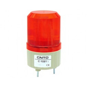 Φάρος LED 12VDC Κόκκινος με Επιλογή Περιστρεφόμενου, Flashing ή Σταθερά Αναμμένου Εφέ Φ89x134mm CNTD C-1081