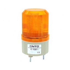 Φάρος LED 12VDC Πορτοκαλί Flashing Εφέ Φ89x134mm CNTD C-1081