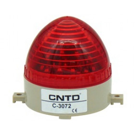 Φάρος LED 24VDC Κόκκινος με Επιλογή Strobe, Flashing ή Σταθερά Αναμμένου Εφέ Φ75x85mm CNTD C-3072