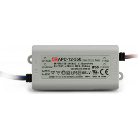 Τροφοδοτικό LED Σταθερής Έντασης 12W | 9÷36VDC | 350mA Mean Well APC12-350