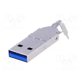 Βύσμα USB 3.0 Type A Αρσενικό Καλωδίου Κολλητό  Ninigi USBA-W3.0