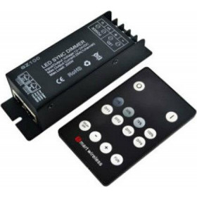Controller για Ταινίες LED RGB 12/24VDC 144/288W IP20 με Τηλεχειριστήριο Αφής 3312