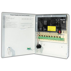 Τροφοδοτικό Switching 12VDC 10A για Συστήματα Ασφαλείας με 9 Εξόδους 235x205x53mm PS-1209L-10A