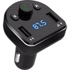 FM Transmitter Αυτοκινήτου με Bluetooth & USB 2x USB-A 3.1A Max. Μαύρο