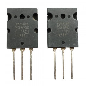 Ζευγάρι Transistor 2SA1943/2SC5200 PNP/NPN 230V 15A Toshiba