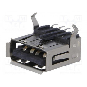 Βύσμα USB 2.0 Type A Θηλυκό Οριζόντιο για PCB SMT Connfly DS1095-BNM0