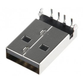 Βύσμα USB 2.0 Type A Αρσενικό Γωνιακό 90° για PCB Θωρακισμένο Molex 48037-0001