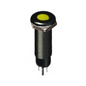Ενδεικτική Λυχνία LED Κίτρινη Φ12mm 230VAC/DC IP40 με Faston AD22C-12D