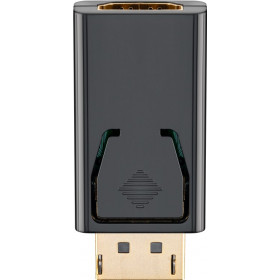Adaptor DisplayPort v1.1 Αρσενικό προς HDMI Θηλυκό Επίχρυσο Μαύρο Goobay 51719