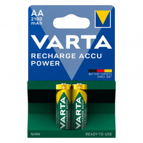 Varta Accu Power Επαναφορτιζόμενες Μπαταρίες AA 1.2V 2100mAh Ni-MΗ 2τμχ 56706101402