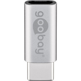 Goobay Adaptor USB-C Αρσενικό σε Micro USB Θηλυκό Ασημί 56636