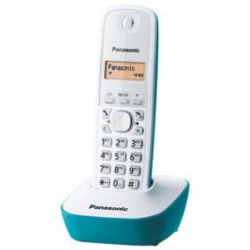 Panasonic KX-TG1611GRC Ασύρματο Τηλέφωνο Λευκό/Τιρκουάζ