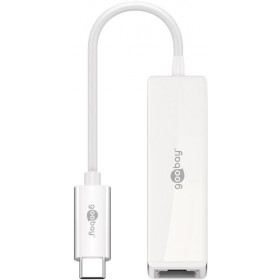 Goobay Μετατροπέας USB-C 3.1 Gen.1 σε Ethernet 1000Mbps Λευκός 66255