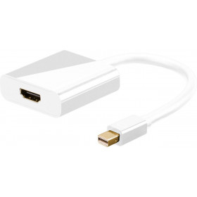 Adaptor Mini DisplayPort v1.2 Αρσενικό σε HDMI Θηλυκό 10cm Λευκό Goobay 67880