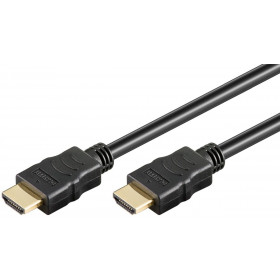 Καλώδιο HDMI v1.4 4K 30Hz 8Gbps 0.5m Μαύρο Goobay 69122